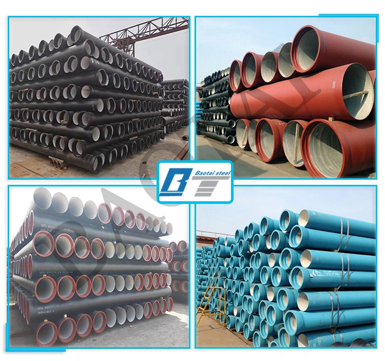 ISO2531 En545 En598 Class K7 K8 K9 C25 C30 C40 Water Pressure Ductile Iron Pipe Casting Pipe Pipe Ductile Iron Fitting Iron Pipe for Wholesale