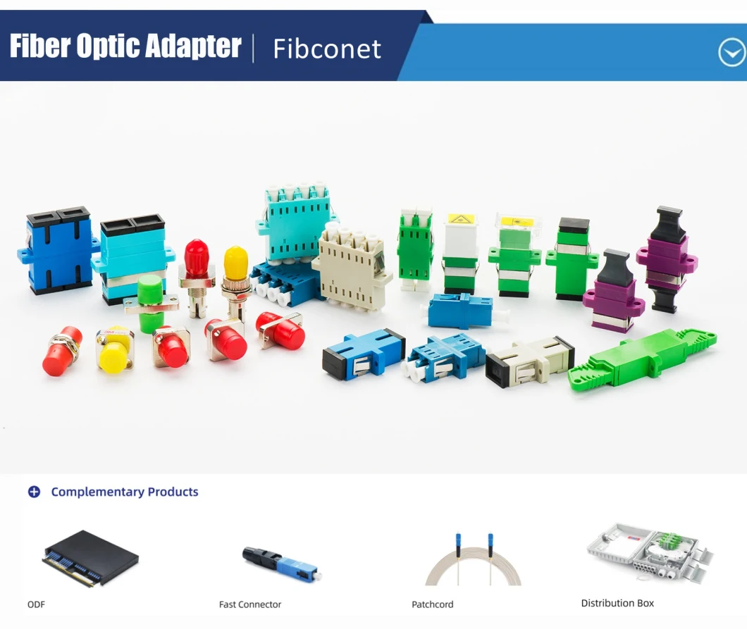 Manufacturer Optical Fiber Sc Female to LC Male Hybrid Adapter, Sc APC Simplex Fiber Flange Fiber Coupler, Fiber Optic Adapter