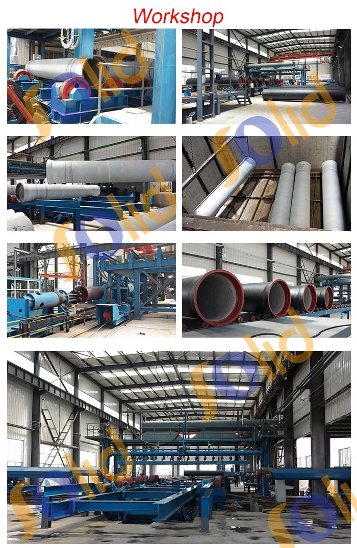 ISO2531 En545 En598 Class K7 K9 Water Pressure Ductile Iron Pipe